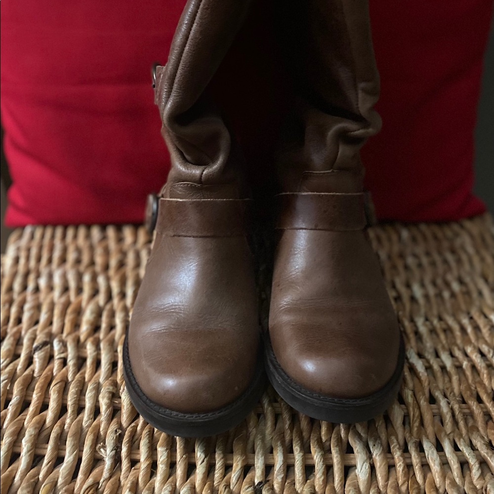 Coconuts Leather Motto Boots